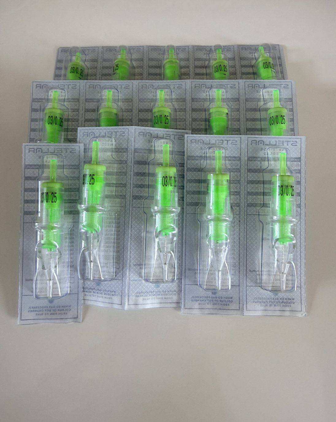 15 cartouches Peak Stellar - 3 Round Liner Extra Long Taper