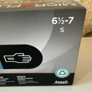 2 x boites Gants nitrile Taille S