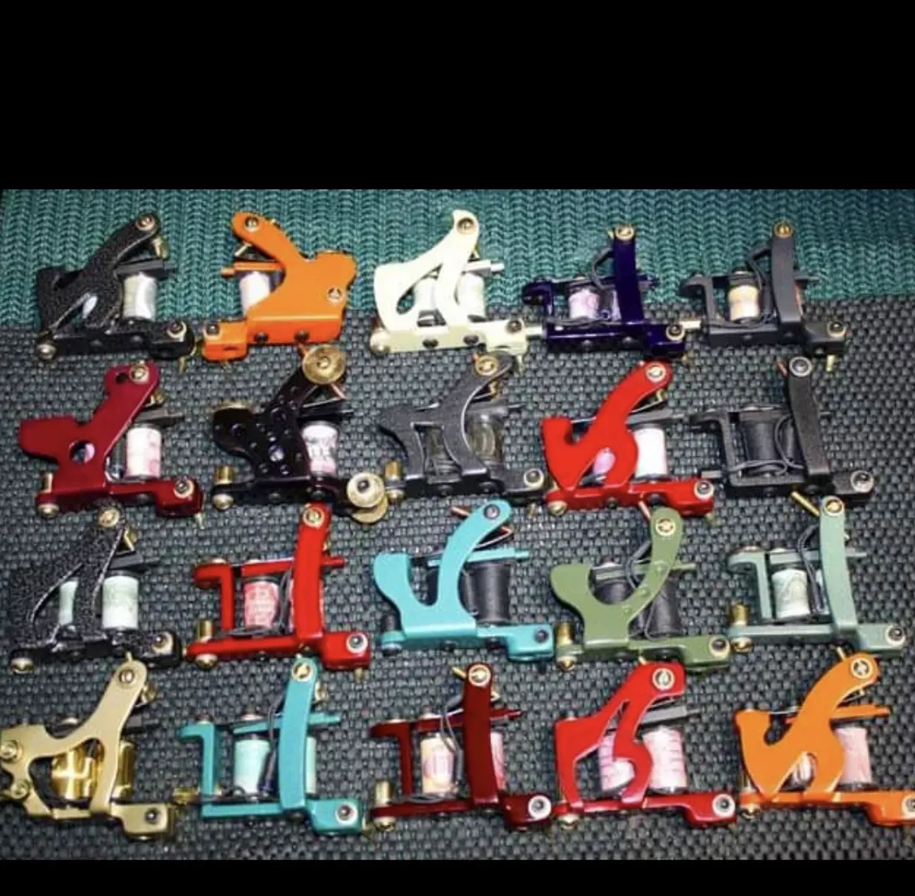 Batch of the first coil machines manufactured by Electric Soul Tattoo Machines