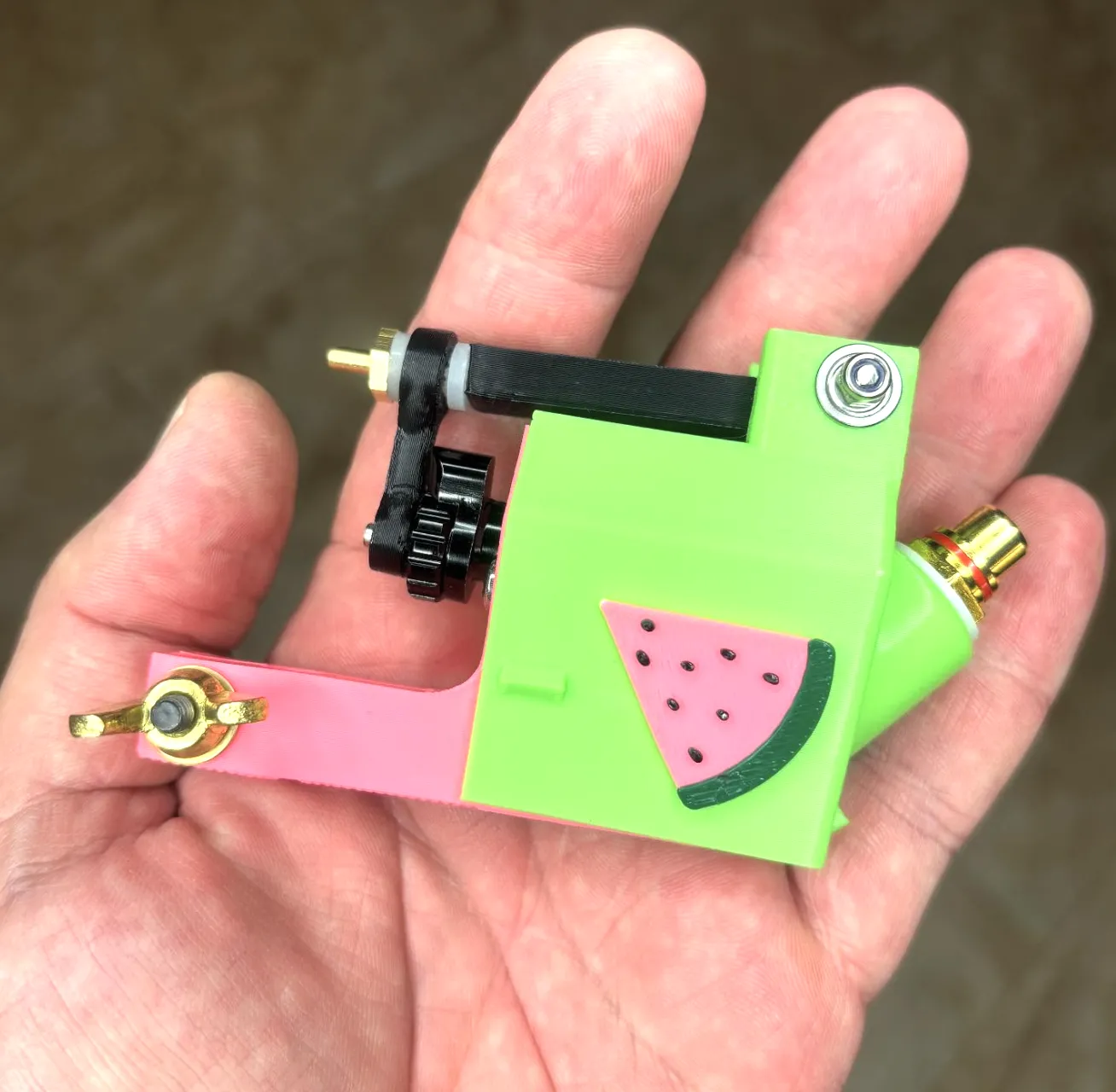 Machine Coffin Rotary custom colorway watermelon Electric Soul